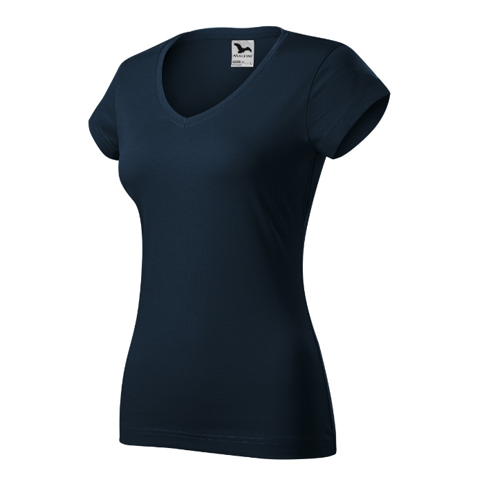 Tee-shirt femme Fit V-neck 162 - bleu marine
