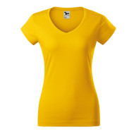 Tee-shirt femme Fit V-neck 162 - jaune