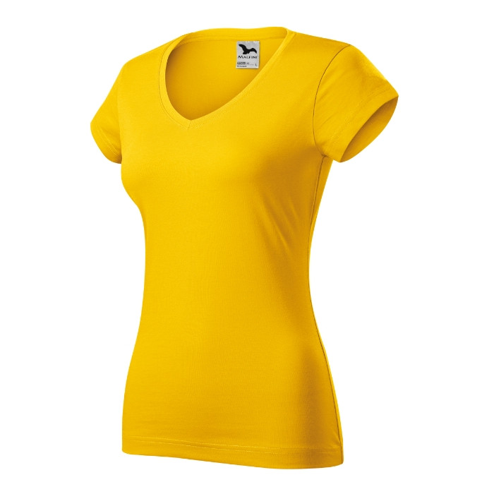 Tee-shirt femme Fit V-neck 162 - jaune