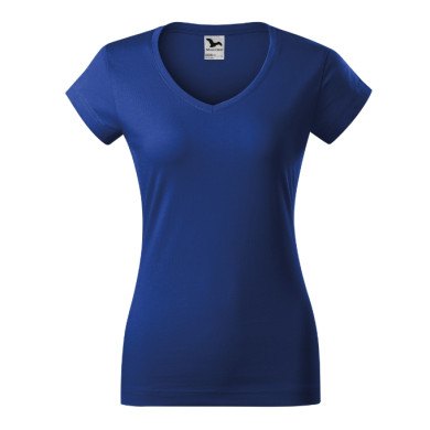 Tee-shirt femme Fit V-neck 162 - bleu royal