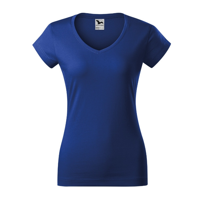 Tee-shirt femme Fit V-neck 162 - bleu royal