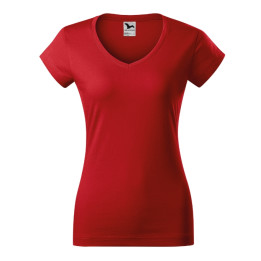 Tee-shirt femme Fit V-neck 162 - rouge