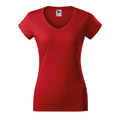 Tee-shirt femme Fit V-neck 162 - rouge