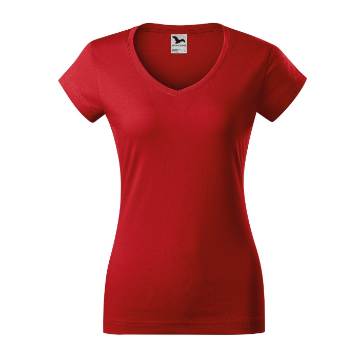 Tee-shirt femme Fit V-neck 162 - rouge