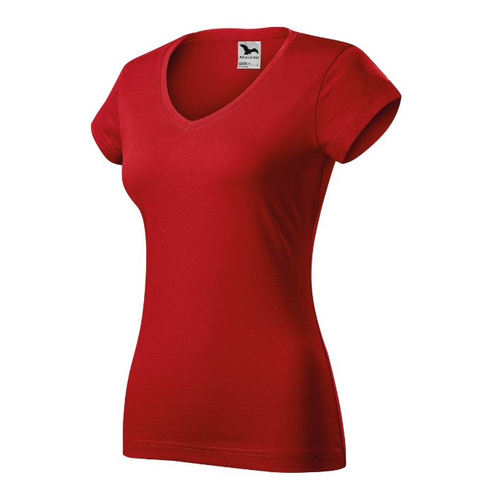 Tee-shirt femme Fit V-neck 162 - rouge