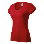 Tee-shirt femme Fit V-neck 162 - rouge