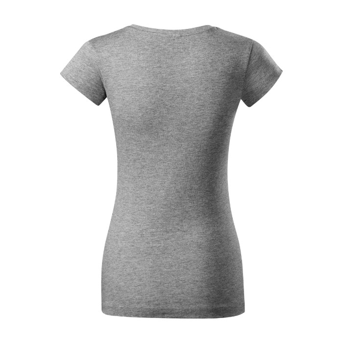 Tee-shirt femme Fit V-neck 162 - gris chiné foncé
