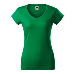 Tee-shirt femme Fit V-neck 162 - vert moyen