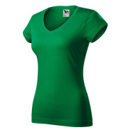 Tee-shirt femme Fit V-neck 162 - vert moyen