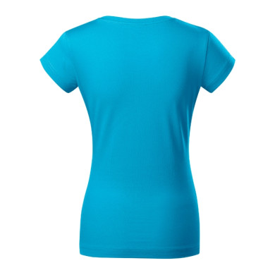 Tee-shirt femme Fit V-neck 162 - turquoise