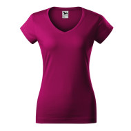 Tee-shirt femme Fit V-neck 162 - fuchsia red