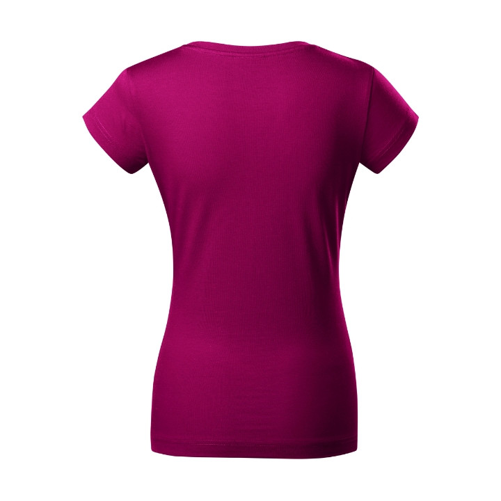 Tee-shirt femme Fit V-neck 162 - fuchsia red