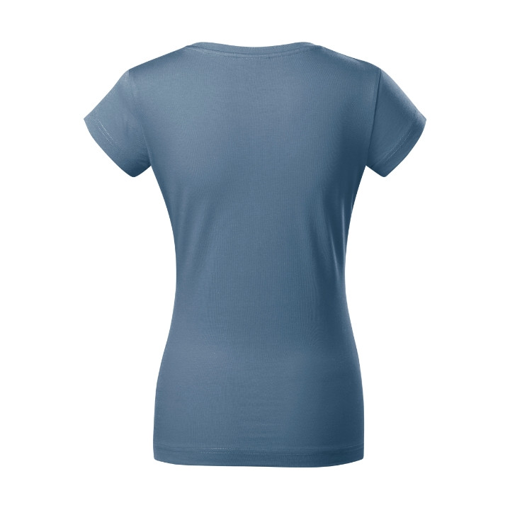Tee-shirt femme Fit V-neck 162 - denim