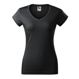 Tee-shirt femme Fit V-neck 162 - ebony gray