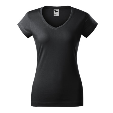 Tee-shirt femme Fit V-neck 162 - ebony gray