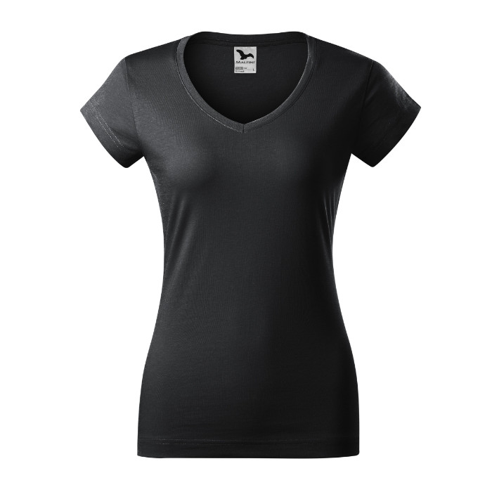 Tee-shirt femme Fit V-neck 162 - ebony gray
