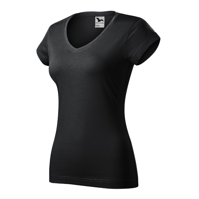 Tee-shirt femme Fit V-neck 162 - ebony gray