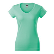 Tee-shirt femme Fit V-neck 162 - vert menthe