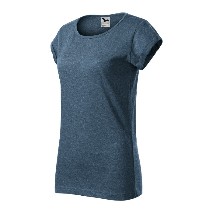 Tee-shirt femme Fusion 164 - mélange denim foncé