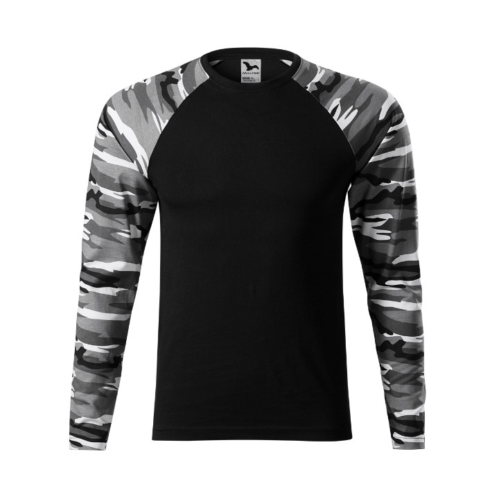 Tee-shirt unisex Camouflage LS 166 - camouflage gray
