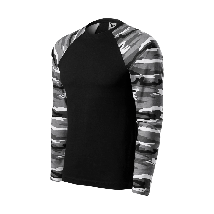 Tee-shirt unisex Camouflage LS 166 - camouflage gray