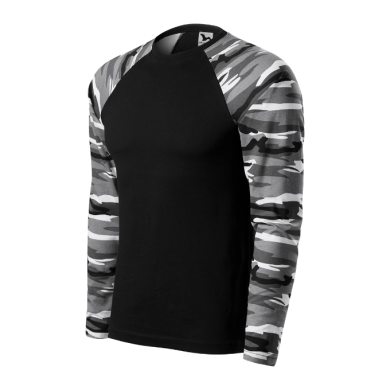 Tee-shirt unisex Camouflage LS 166 - camouflage gray