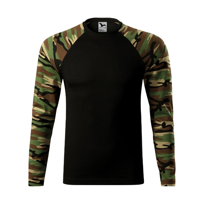 Tee-shirt unisex Camouflage LS 166 - camouflage brown