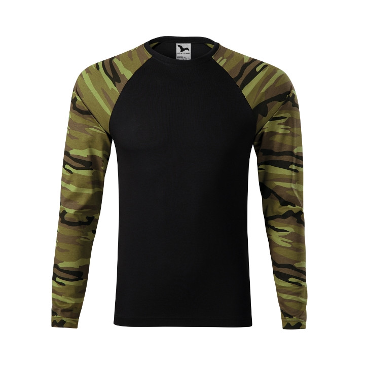 Tee-shirt unisex Camouflage LS 166 - camouflage green