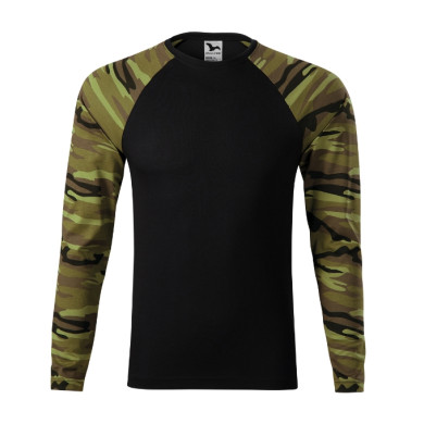 Tee-shirt unisex Camouflage LS 166 - camouflage green