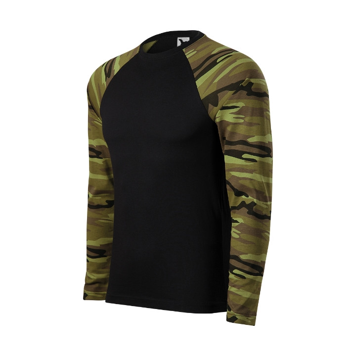 Tee-shirt unisex Camouflage LS 166 - camouflage green