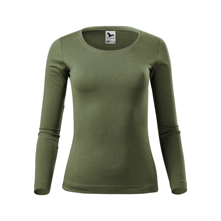 Tee-shirt femme Fit-T LS 169 - kaki
