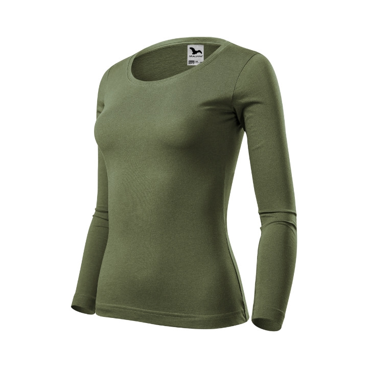 Tee-shirt femme Fit-T LS 169 - kaki