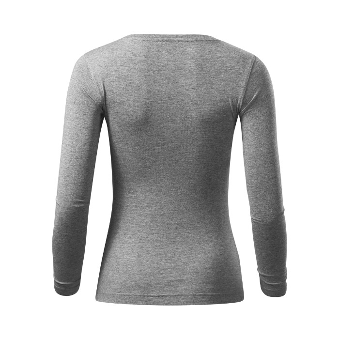 Tee-shirt femme Fit-T LS 169 - gris chiné foncé