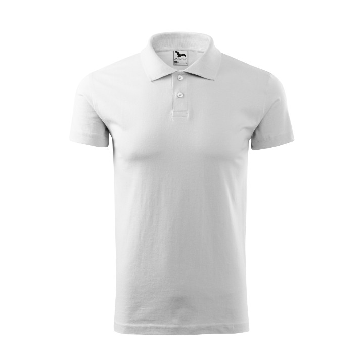 Polo homme Single J. 202 - blanc