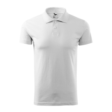 Polo homme Single J. 202 - blanc