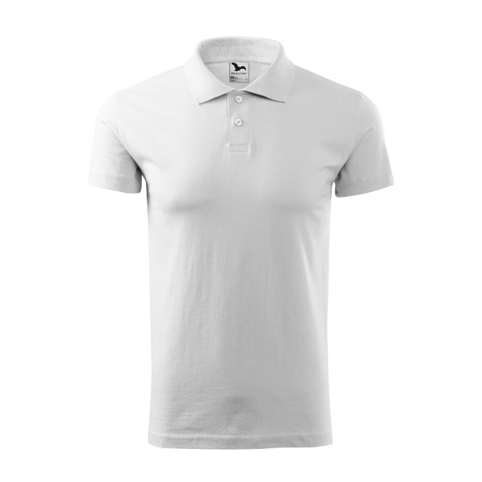 Polo homme Single J. 202 - blanc