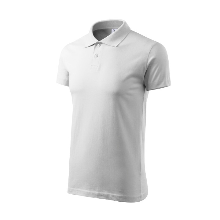 Polo homme Single J. 202 - blanc