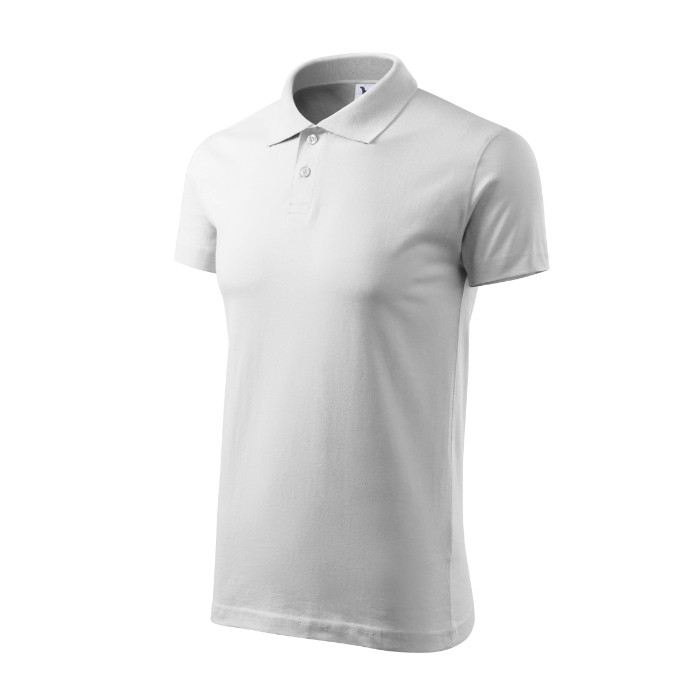 Polo homme Single J. 202 - blanc