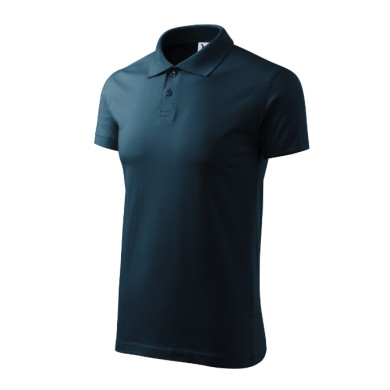 Polo homme Single J. 202 - bleu marine