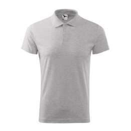 Polo homme Single J. 202 - gris chiné clair
