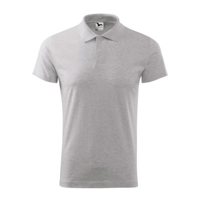 Polo homme Single J. 202 - gris chiné clair
