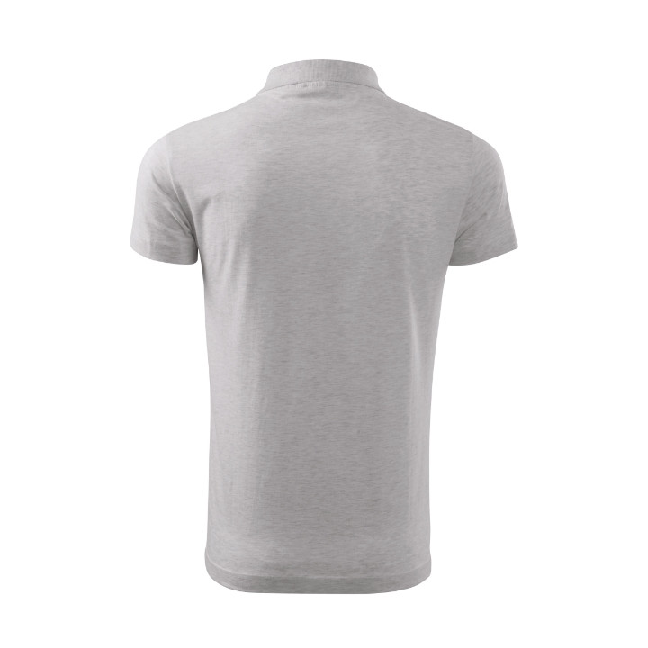 Polo homme Single J. 202 - gris chiné clair
