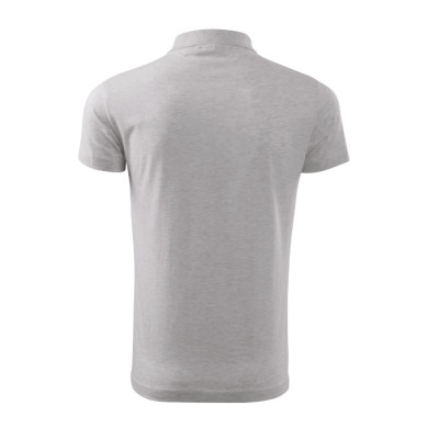 Polo homme Single J. 202 - gris chiné clair