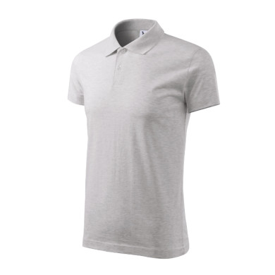 Polo homme Single J. 202 - gris chiné clair