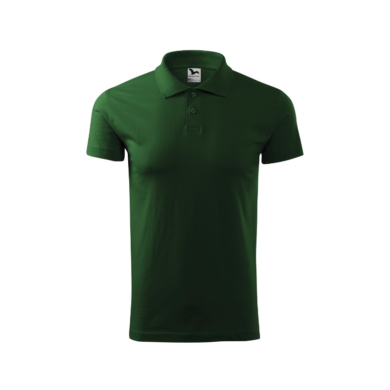 Polo homme Single J. 202 - vert bouteille