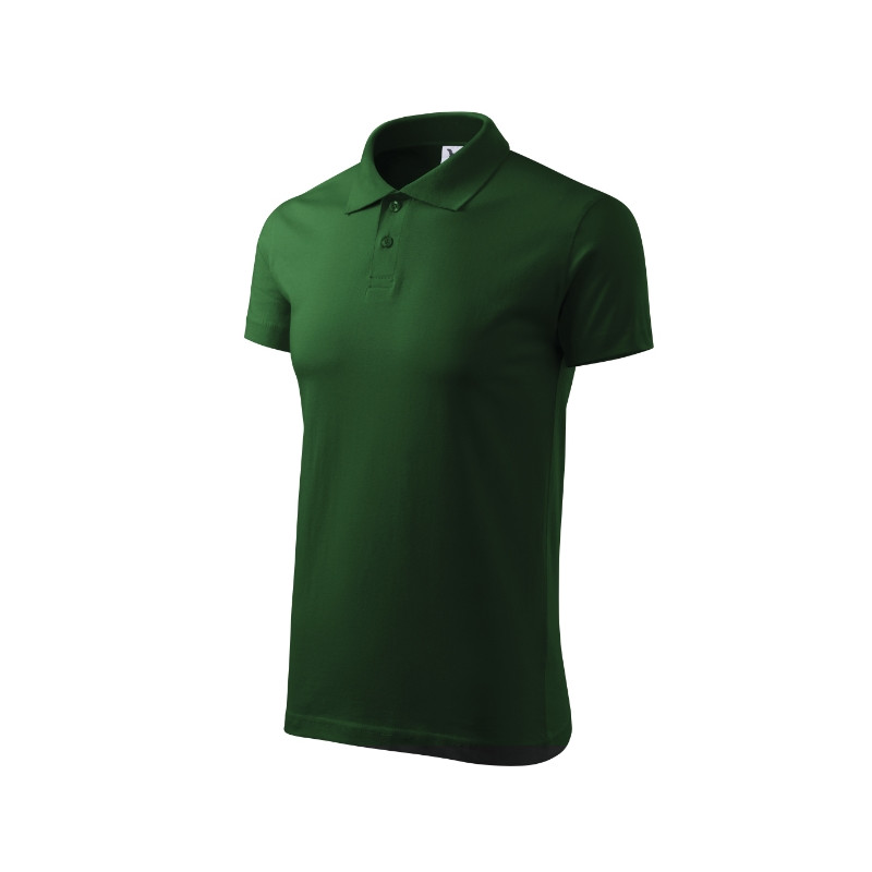 Polo homme Single J. 202 - vert bouteille