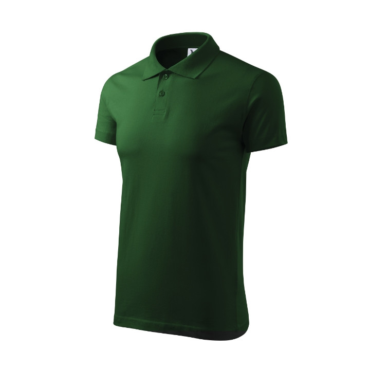 Polo homme Single J. 202 - vert bouteille
