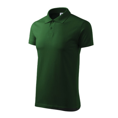 Polo homme Single J. 202 - vert bouteille