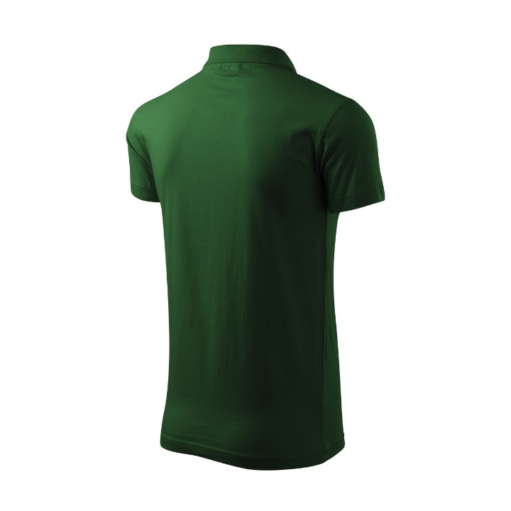 Polo homme Single J. 202 - vert bouteille