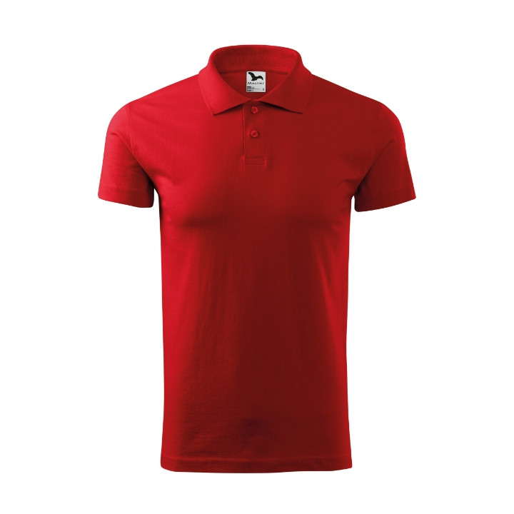 Polo homme Single J. 202 - rouge